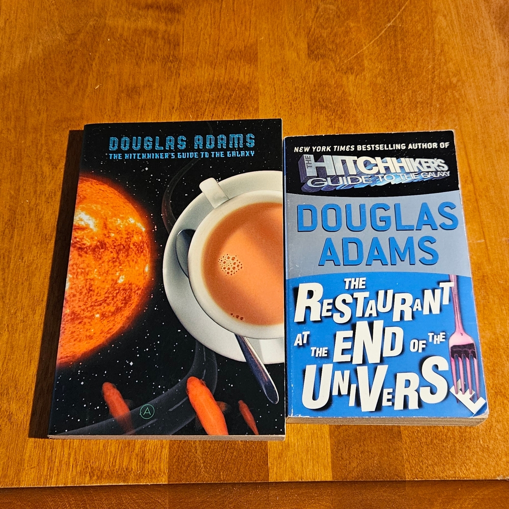 Douglas Adams Hitchhikers Guide and The Restaurant at the End of the Universe